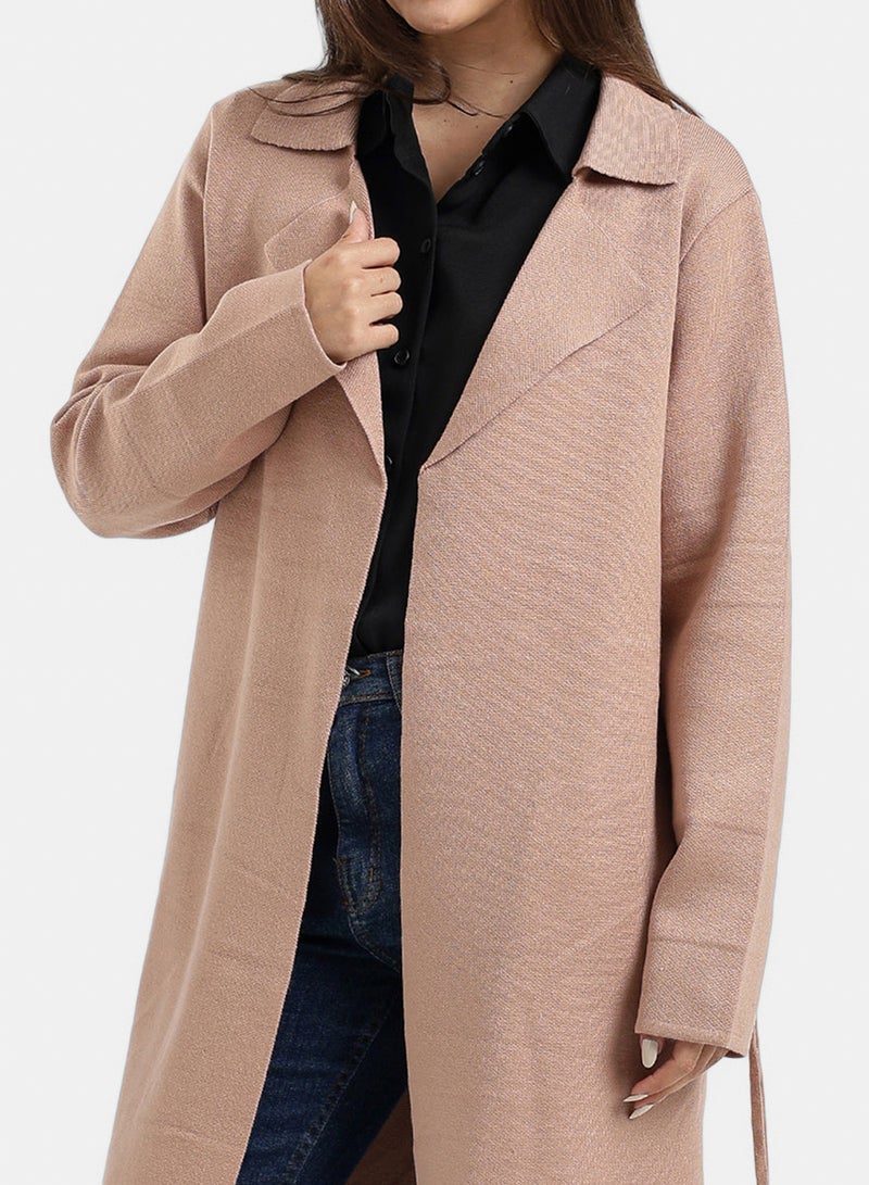Carina Knee-Length Belted Coat - Image 4